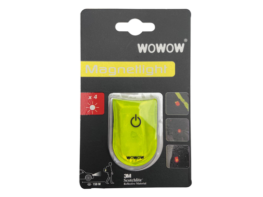 [TIM-W014121] Lampje Wowow Magnetlight 4 rode leds met magneetsluiting met batterij