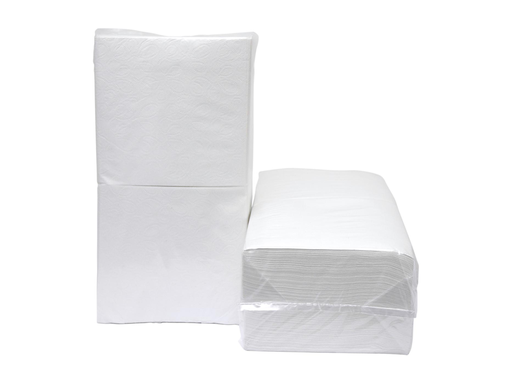 [TIM-6500A] Servet 33x33cm 1-laags wit (9x500)