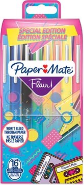 [TIM-2180625] Viltstift Paper Mate Flair Retro medium punt 1mm assorti (16)