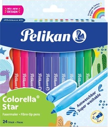 [TIM-822312] Viltstift Pelikan Colorella Star assorti (24)