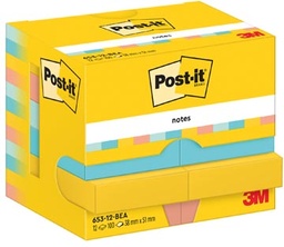 [TIM-7129157] Memoblok Post-It Notes Beachside 38x51mm 100vel assorti (12)