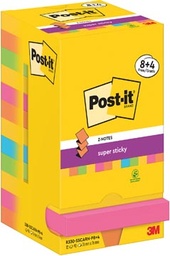 [TIM-7129177] Z-Notes Post-It Super Sticky Carnival 76x76mm 90vel assorti 8+4gratis (12)