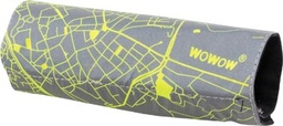 [TIM-W013522] Reflecterende band Wowow Quadro City map 15x18cm fluo geel