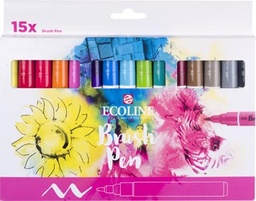 [TIM-1150923] Brushpen Talens Ecoline assorti (15)