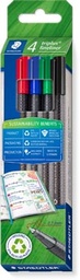 [TIM-334RC4] Fineliner Staedtler Triplus eco punt 0,3mm assorti (4)