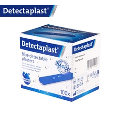 [TIM-8140] Pleister Detectaplast Universal metaal detecteerbaar 19x72mm blauw (100)