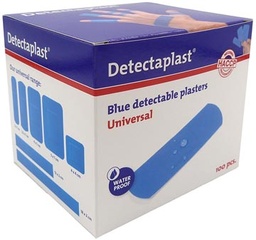 [TIM-8140] Pleister Detectaplast Universal metaal detecteerbaar 19x72mm blauw (100)