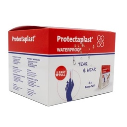 [TIM-8171PD5] Pleister Protectaplast Tear & Wear Waterproof Easy-Pull 25x72mm huidskleur (5x40)