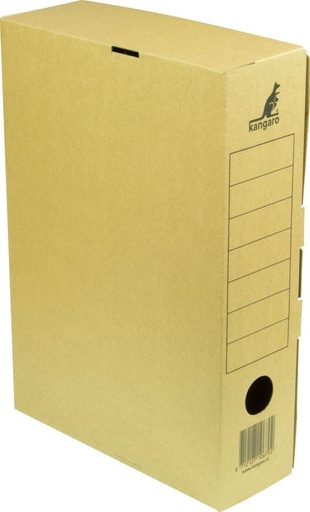 [KGO-K2005] Archiefdoos Kangaro golfkarton 320x230mm rug 80mm 650gr (25)