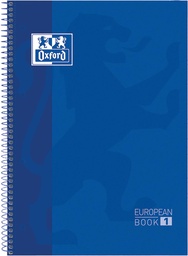 [TIM-4027583] Spiraalschrift Oxford School Classic Europeanbook karton A4+ gelijnd 160blz donkerblauw