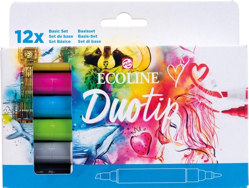 [TIM-1169800] Brushpen Talens Ecoline Duotip basis assorti (12)