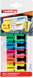 [TIM-E7ASS5] Markeerstift Edding 7 Mini assorti 4+1 gratis