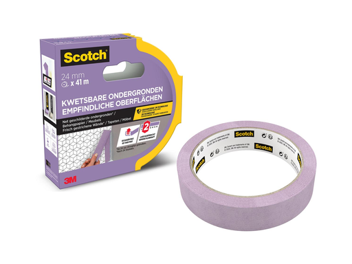 [TIM-DEL2441] Afdekplakband Scotch 24mmx41m paars - PEFC Certified