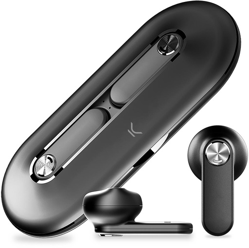 [TIM-2116075] Draadloze oortjes Ksix Premium Leaf Bluetooth inclusief oplaadstation zwart