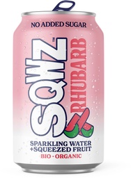 [TIM-SQRHNL] Frisdrank SQWZ Rhubarb BIO blikje 33cl (12)