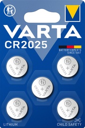 [TIM-602515] Knoopcelbatterij Varta Lithium CR2025 (5)