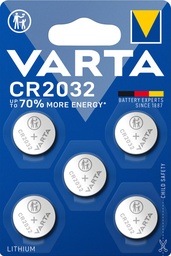 [TIM-603215] Knoopcelbatterij Varta Lithium CR2032 (5)