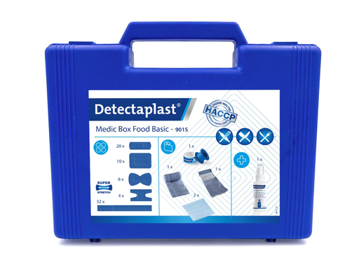 [TIM-9015] EHBO-koffer Detectaplast Medic Box Food Basic basiskoffer HACCP