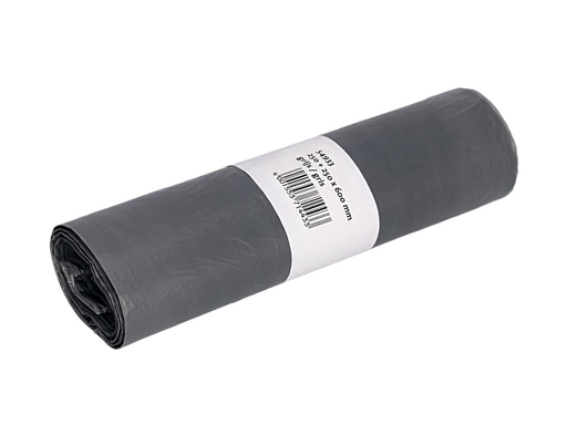 [TIM-54933] Vuilniszakken Deiss HDPE 50x60cm 33L grijs (50)