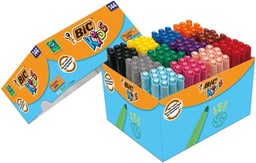 [TIM-9079002] Viltstift schoolbox Bic Kids Visacolor XL Ecolutions brede punt assorti (144)