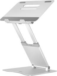 [TIM-1511] Laptopstandaard telescopisch Desq voor laptops tot 17 inch zilver