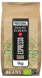 [TIM-86566] Koffiebonen Douwe Egberts Espresso Dark Roast bio & fairtrade pak van 1kg