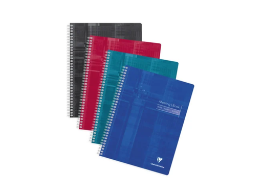 [EXA-82140C] Meetingbook Clairefontaine A4+ spiraal 80vel assorti