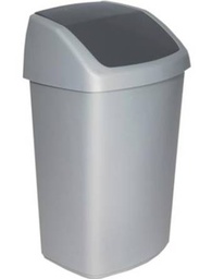 [OND-OVB00946] Afvalbak Vepa Bins swing 50L zilver/antraciet