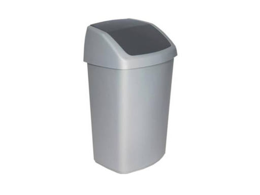 [OND-OVB00946] Afvalbak Vepa Bins swing 50L zilver/antraciet