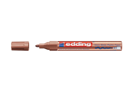 [TIM-750BR] Glanslakmarker Edding 750 ronde punt 2-4mm koper