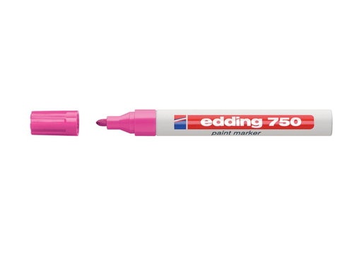 [TIM-750K] Glanslakmarker Edding 750 ronde punt 2-4mm roze