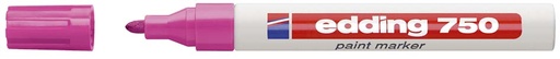 [TIM-750K] Glanslakmarker Edding 750 ronde punt 2-4mm roze