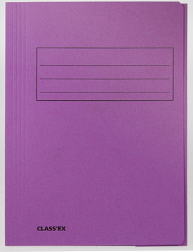 [TIM-30218] Map 3-kleppen Classex A4 250gr lila
