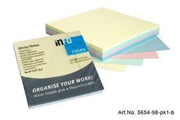 [IN1-5654-98] Memoblok Info Notes 75x75mm pastel (100)