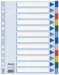 [ESS-15262] Tabbladen Esselte PP A4 12 tabs 11-gaats assorti