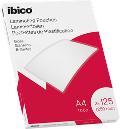 [ACCO-627318] Lamineerhoes Ibico Gloss A4 2x125 micron (100)