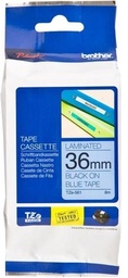 [PTO-TZE561] Tape Brother P-Touch TZE-561 36mm zwart op blauw