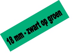 [PTO-TZE741] Tape Brother P-Touch TZE-741 18mm zwart op groen