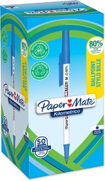 [TIM-K187702] Balpen Paper Mate Kilometrico medium blauw (50)