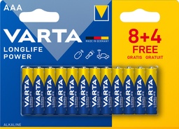 [TIM-490312] Batterij Varta Longlife Power AAA (8+4)