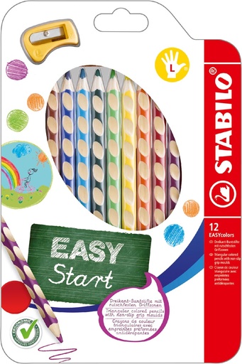 [TIM-E331-12] Kleurpotlood Stabilo Easystart linkshandig assorti (12)