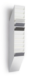 [DUR-1709763010] Folderhouder wand Durable Flexiboxx A4 staand 12-vaks wit (9763W)