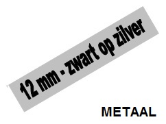 [PTO-TZEM931] Tape Brother P-Touch TZE-M931 12mm zwart op mat zilver