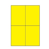 [ETI-32400209] Etiketten Etipage "25" 04 etik/bl 105x148,5mm geel