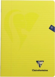 [TIM-303125C] Schrift Clairefontaine Mimesys PP A4 80blz met kantlijn gelijnd assorti