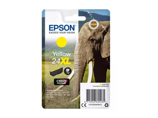 [EPS-T243440] Cartridge Epson Inkjet 24XL Expression Photo XP-55 740pag YEL