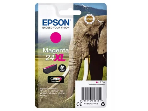 [EPS-T243340] Cartridge Epson Inkjet 24XL Expression Photo XP-55 740pag MAG