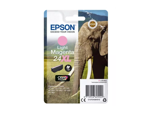 [EPS-T243640] Cartridge Epson Inkjet 24XL Expression Photo XP-55 740pag Light MAG