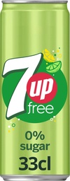 [TIM-53873] Free frisdrank 7up sleek blik van 33 cl (24)