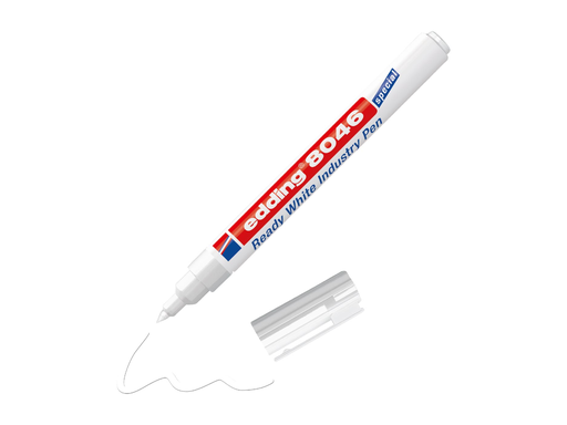[TIM-4846049] Industriemarker e-8046 Edding ronde punt 1-3mm wit